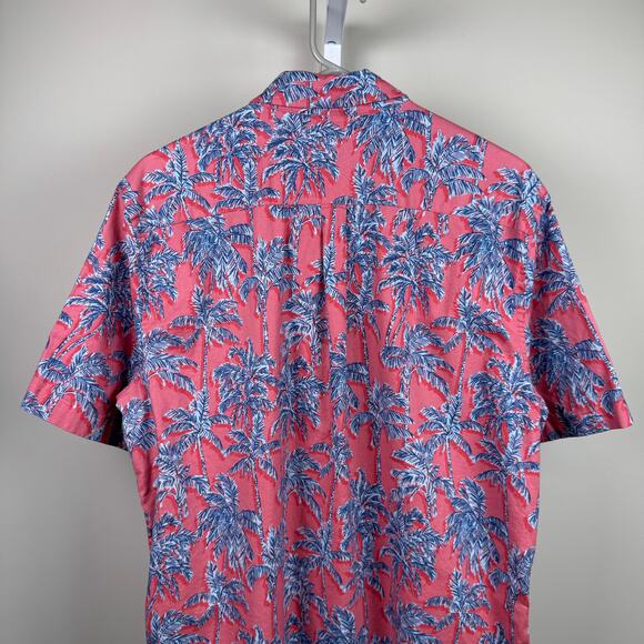 Vineyard Vines Classic Fit Short Sleeve Button Up Hawaiian Shirt Men's Medium - Picture 6 of 7